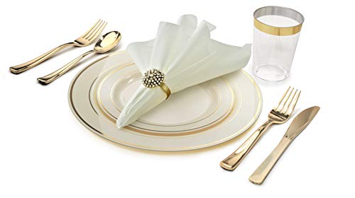 Ivory Gold Complete Combo-Metal Ring