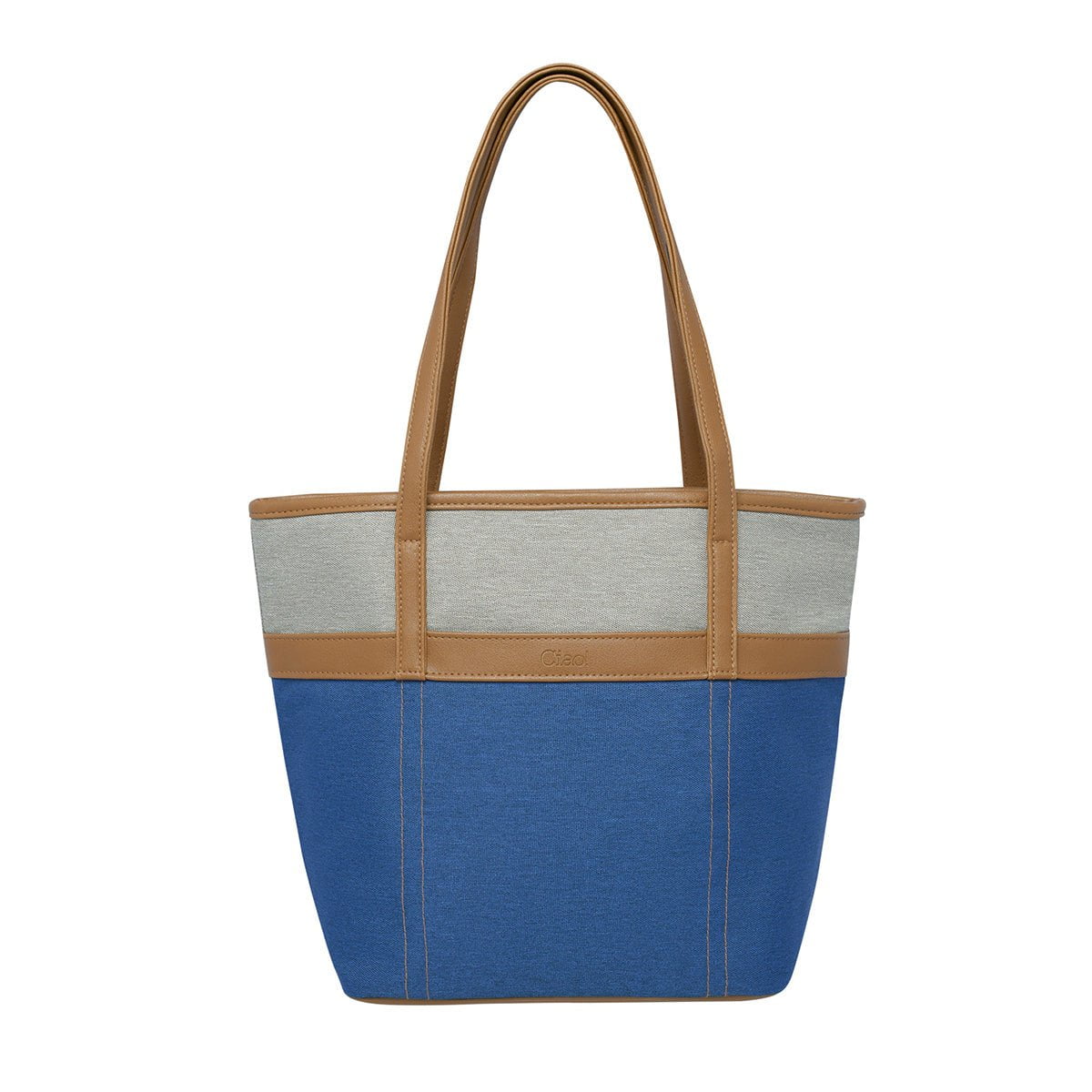 CIAO Heather 2-Tone Insulated Satchel Cooler Bag for Picnics, Beach Trips & Outdoor Adventures - Stylish & Functional Cooler Tote for Women