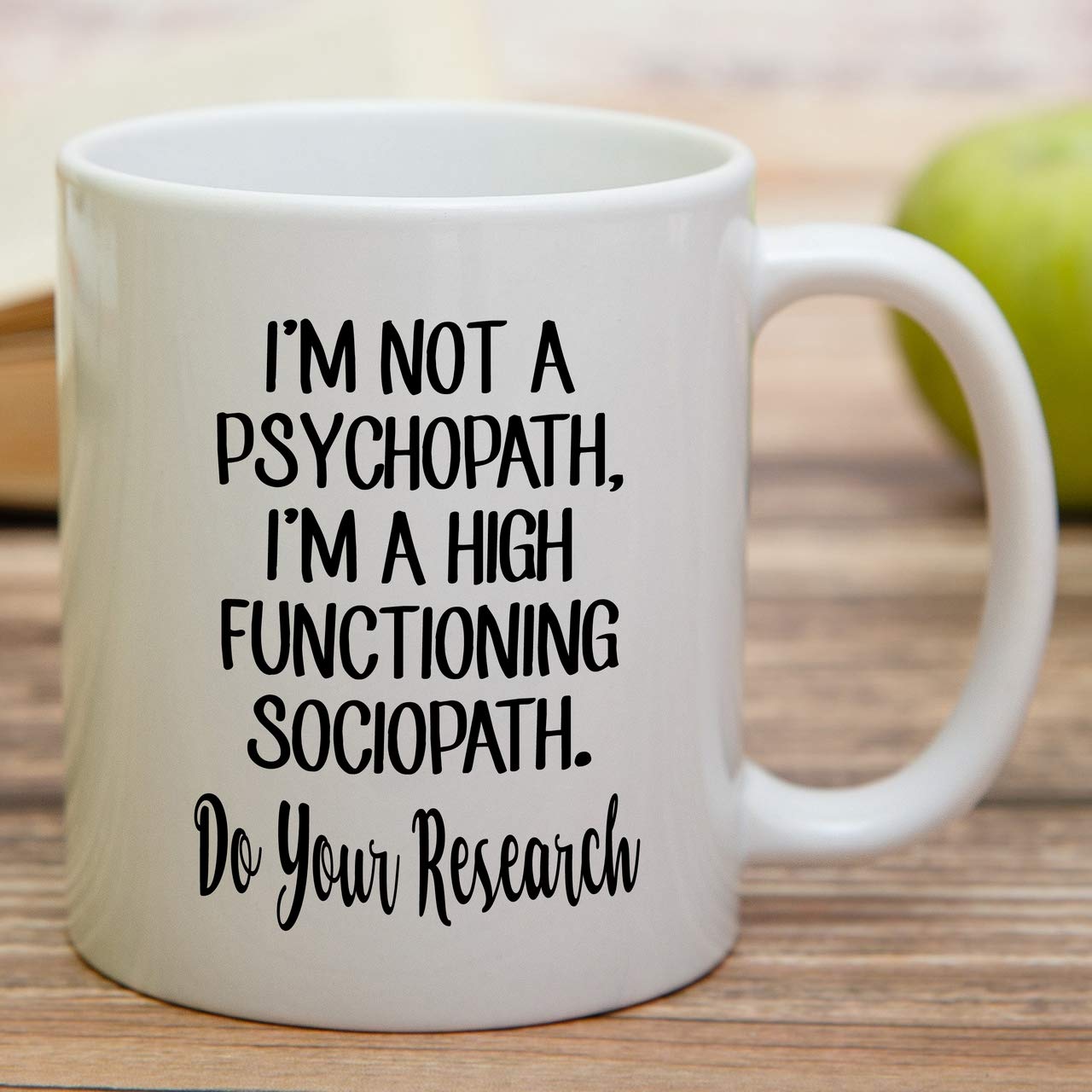 Retreez 11 Oz Funny Ceramic Coffee Mug - High Functioning Sociopath Sarcastic Gift for Friends, Coworkers, Birthday, Him, Her, Father, Mother - Perfect for Office, Home & Sherlock Holmes Fans