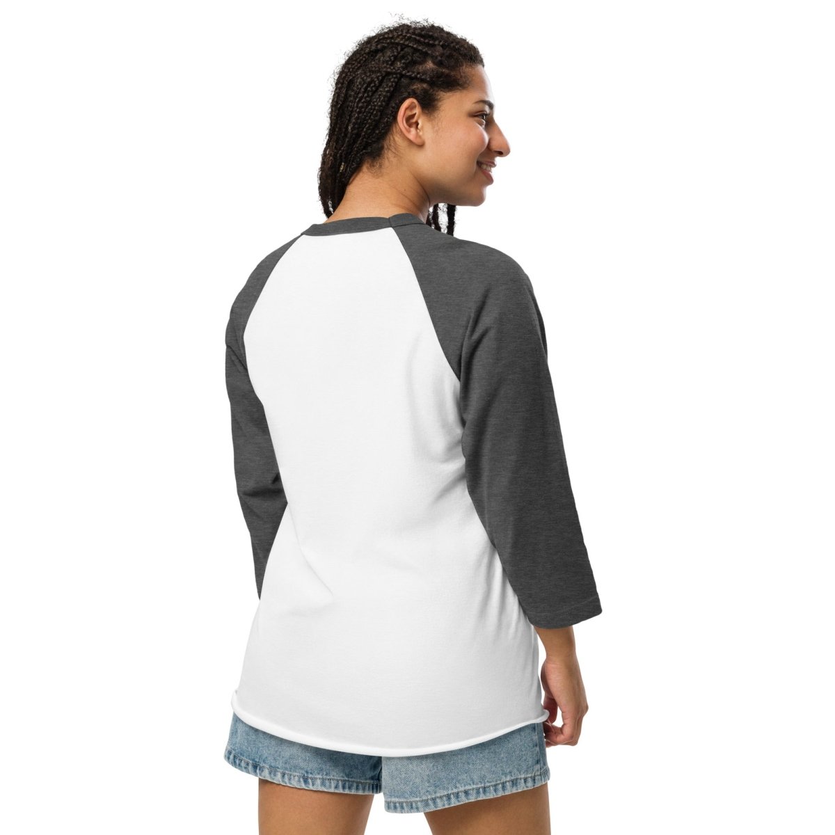 Rose Dagger Design 3/4 Sleeve Raglan Shirt for Tattoo Lovers - Stylish Casual Wear for Tattoo Shops, Concerts & Alternative Fashion