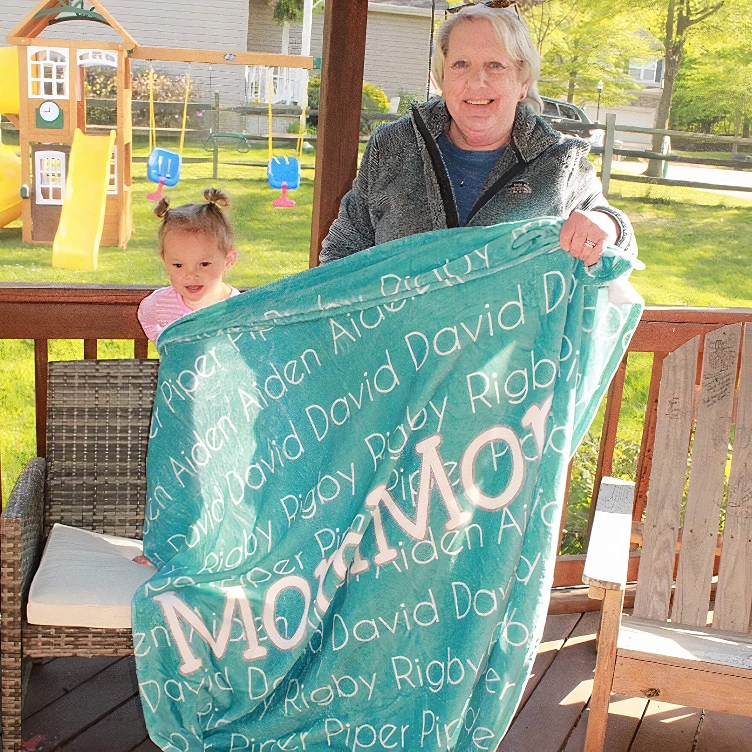 Personalized Baby Blanket with Name - Custom Flannel Plush Blanket for Boys & Girls, Ideal for Birthdays, Mother's Day, Christmas, Nursery Decor, and Cozy Family Moments (MPDHG1754-MBBlack)