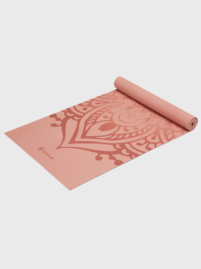 Gaiam Sundial Non-Slip Yoga Mat 5mm Thick - Premium Eco-Friendly Exercise Mat for Yoga, Pilates & Home Workouts - Perfect for Studios, Gyms & Outdoor Use