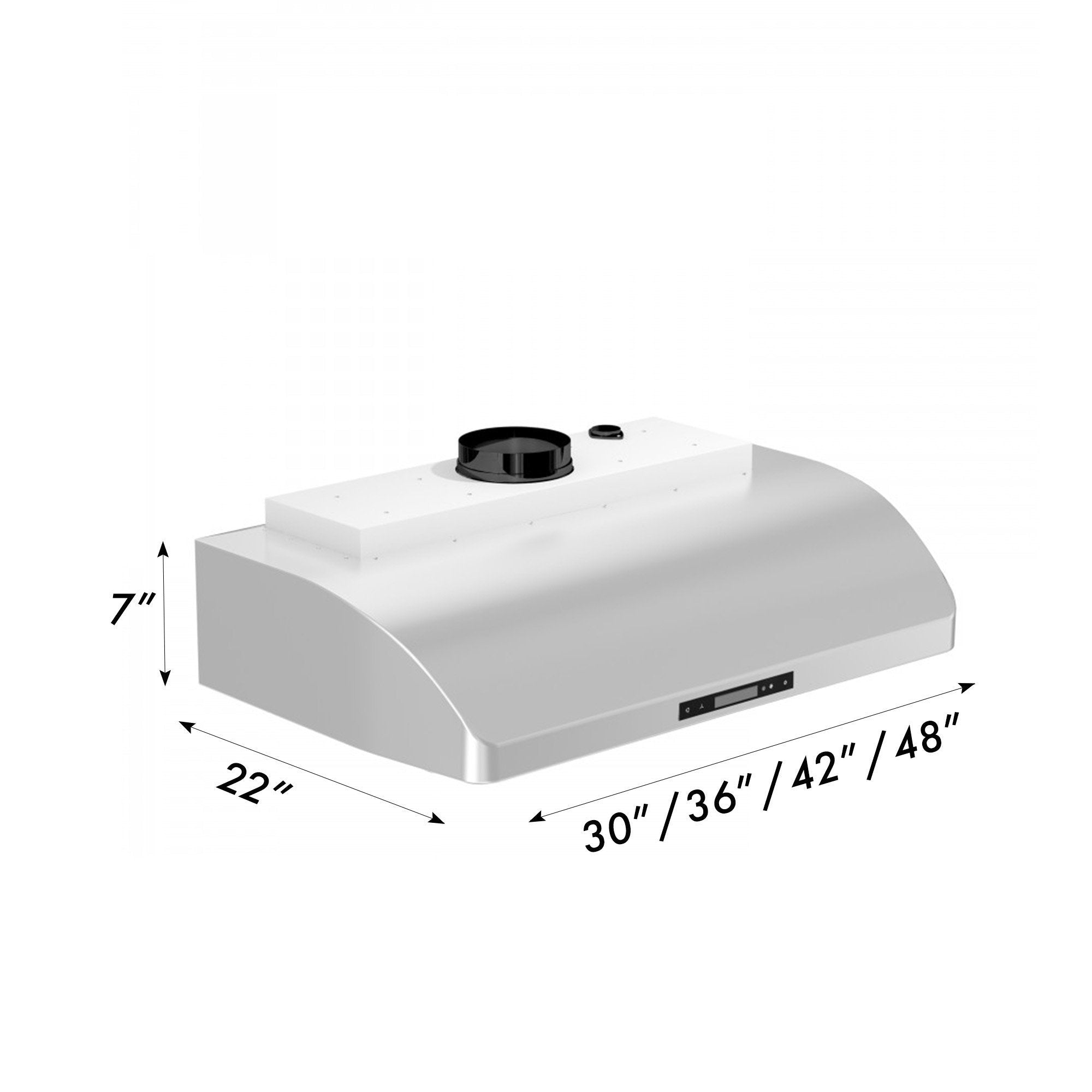 ZLINE 621 Stainless Steel Ducted Under Cabinet Range Hood - Powerful 900 CFM Ventilation for Kitchen, Smoke & Odor Removal - Perfect for Home Cooking & Grilling