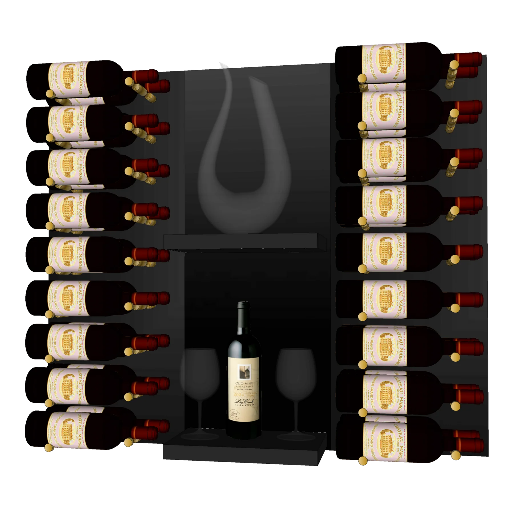 Blue Grouse THE WINE BAR MINI VINdustry Wine Wall - Premium Wine Storage Rack for Home Bars, Restaurants & Wine Cellars - Perfect for Displaying Wine Bottles in Style