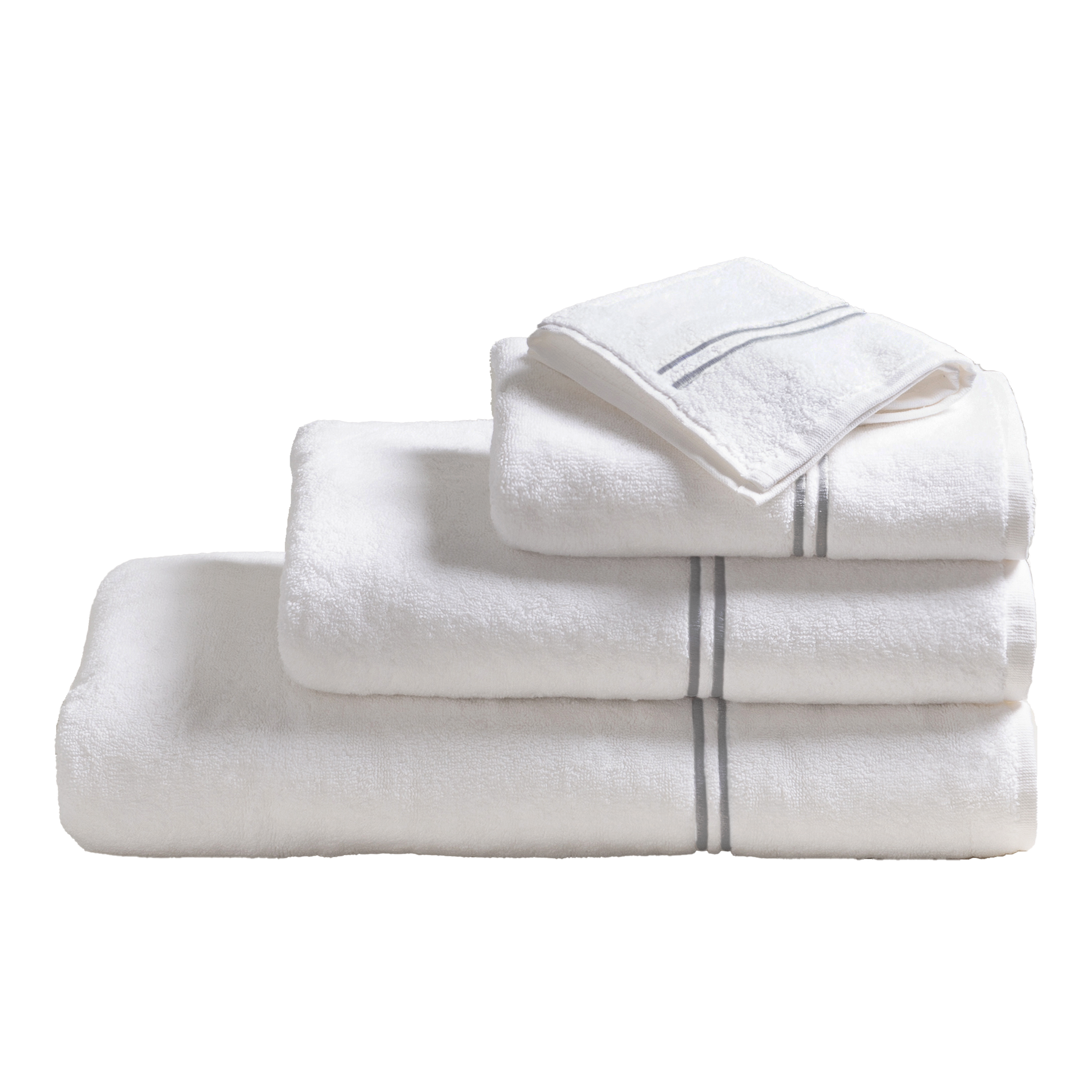 Premium Mercer Cotton Bath Towels - Soft, Absorbent & Quick-Drying Luxury Towel Set for Spa, Gym & Beach - 6-Piece Bath Sheet Collection (White)