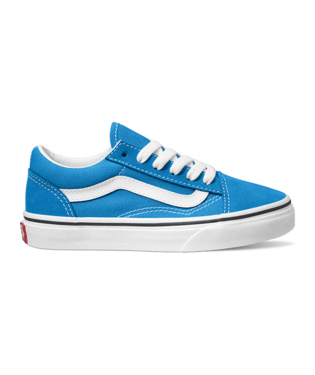 VANS Kids Old Skool Sneakers - Brilliant Blue Skate Shoes for Boys & Girls | Comfortable Casual Wear for School, Playground & Everyday Use