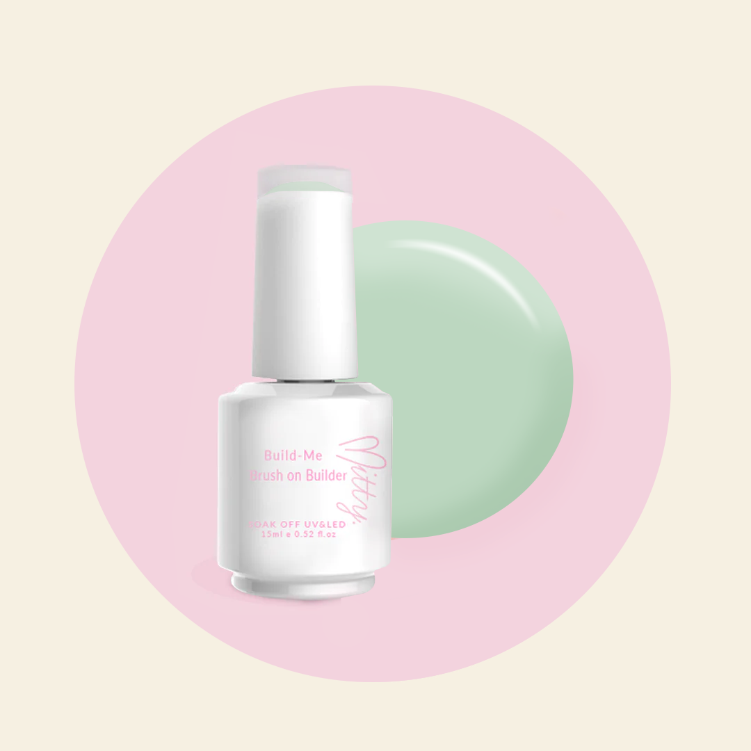Mitty Kalina Brush on Builder Gel - Professional Nail Strengthening Gel for DIY & Salon Use - Perfect for Nail Extensions, Repair & Long-Lasting Manicures