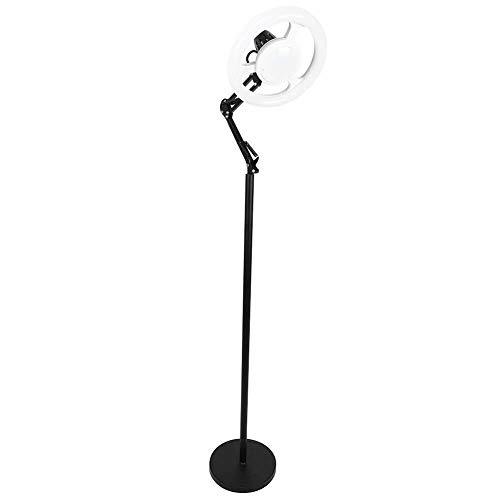 Professional LED Tattoo Light - Adjustable Cold Light Floor Stand Lamp with Swivel Arm for Tattoo Artists, Nail Salons & Beauty Studios | Perfect for Tattooing, Nail Art, Makeup Application & Detailed Work (US)