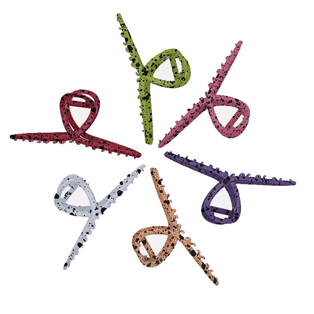 Dorakitten Large Hair Claw Clips 6PCS - Strong Hold Fashion Hair Clips for Women, Elegant Hair Barrettes & Jaw Clips - Perfect for Work, Parties, and Everyday Hairstyles