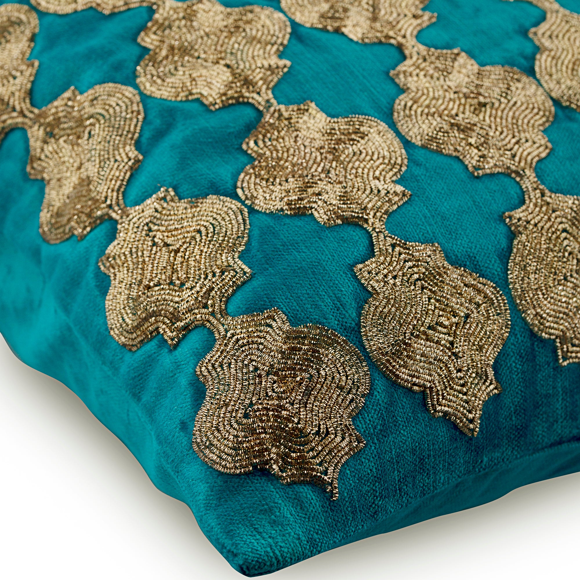Blue Velvet Decorative Euro Sham Pillow Cover - Luxury Bedding Accent for Home Decor | Perfect for Master Bedroom, Guest Room & Living Room