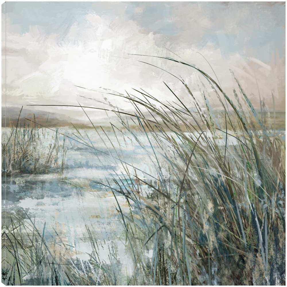 Beyond the Dunes Fine Art Canvas Wall Decor - 22x22 Inch Ready to Hang Painting for Living Room, Bedroom, Office & More | Modern Abstract Landscape Artwork by Artist Studio Arts | Perfect for Home, Office & Commercial Spaces