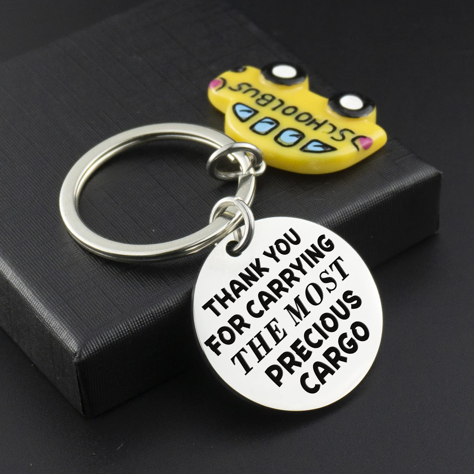 Funny Bus Driver Gifts - Appreciation Keychain for Men & Women - Perfect Thank You, Christmas, Birthday & Thanksgiving Present - Great for School Bus Drivers, Transportation Workers & Public Service Professionals