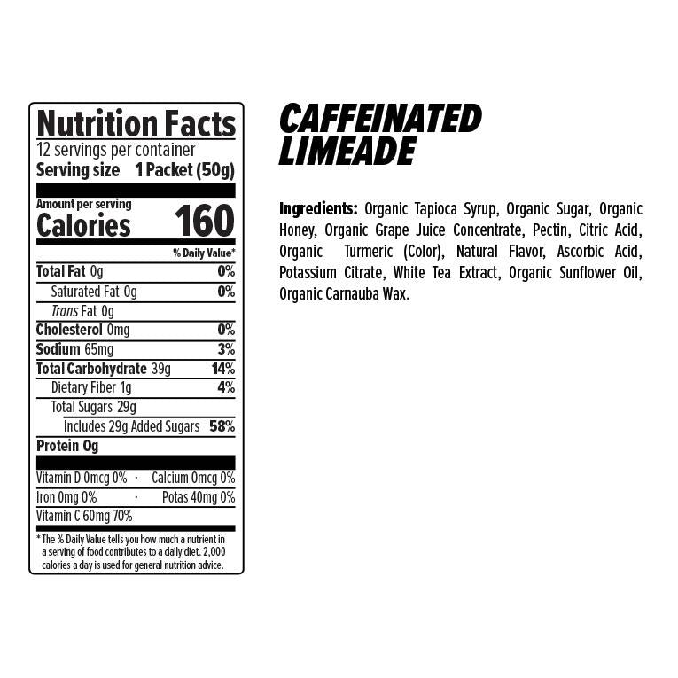 CAF Lime Aide Chews - Refreshing Lime Flavored Energy Chews for Workouts & Focus | Pre-Workout Boost & On-The-Go Energy