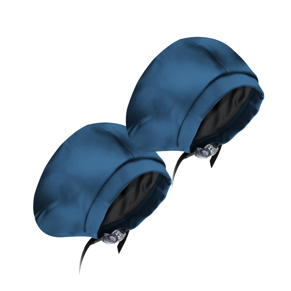 Hairbrella Satin Lined Waterproof Swim Cap - Adjustable Silicone Swimming Cap for Women & Men (2 Pack) - Perfect for Pool, Beach & Water Aerobics