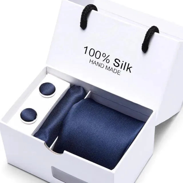 Premium Silk Men's Necktie Set - Elegant & Stylish Formal Ties for Business, Weddings & Special Occasions
