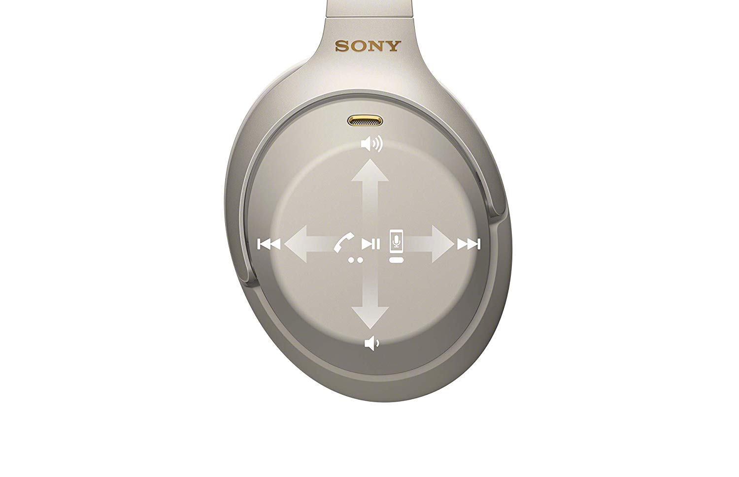 Sony WH-1000XM3 Wireless Bluetooth Noise Cancelling Over-Ear Headphones with Mic - Silver (Renewed) | Premium Sound for Travel, Work & Music Lovers