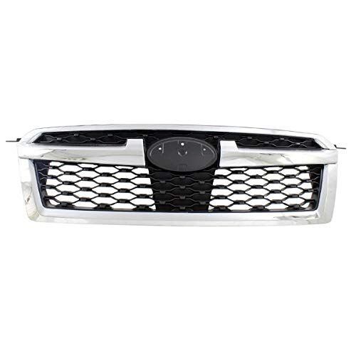 Compatible with 2013-2014 Legacy Front Bumper Grille - Textured Black Chrome Grill Assembly | Upgrade Your Subaru Legacy's Style for Daily Driving & Car Shows