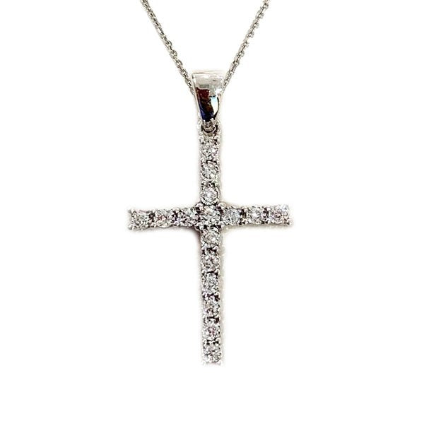 10K White Gold Diamond Pendant Necklace for Women - Elegant Solitaire Jewelry Gift for Anniversary, Birthday & Valentine's Day - Perfect for Everyday Wear & Special Occasions