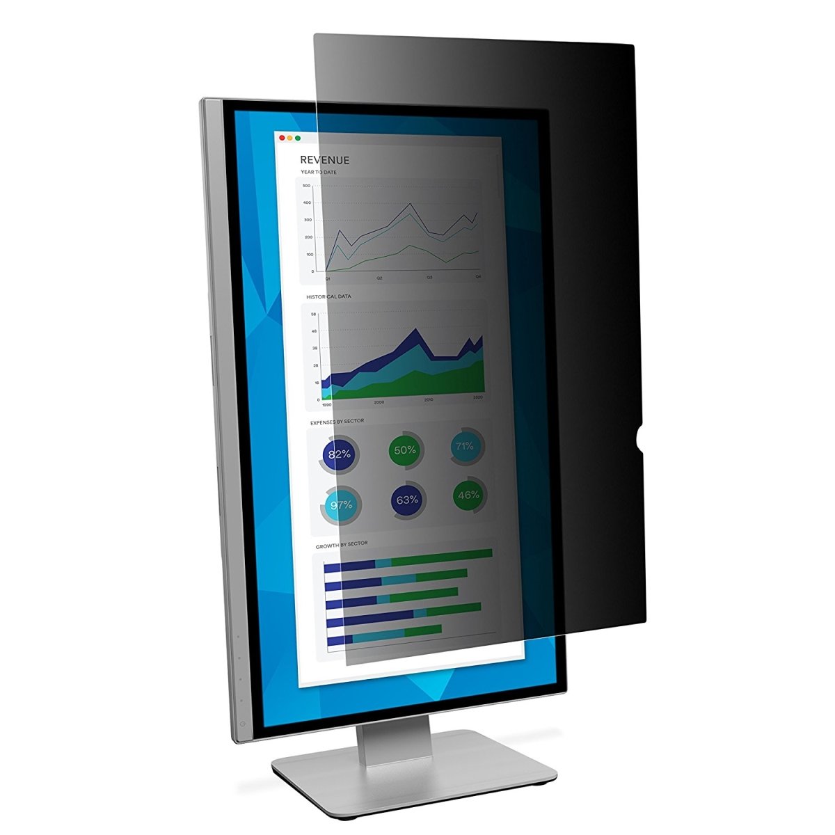 25.0 Inch Widescreen Monitor Privacy Filter - Anti-Glare Screen Protector for Office & Home Use | Blocks Side Viewing & Protects Sensitive Data