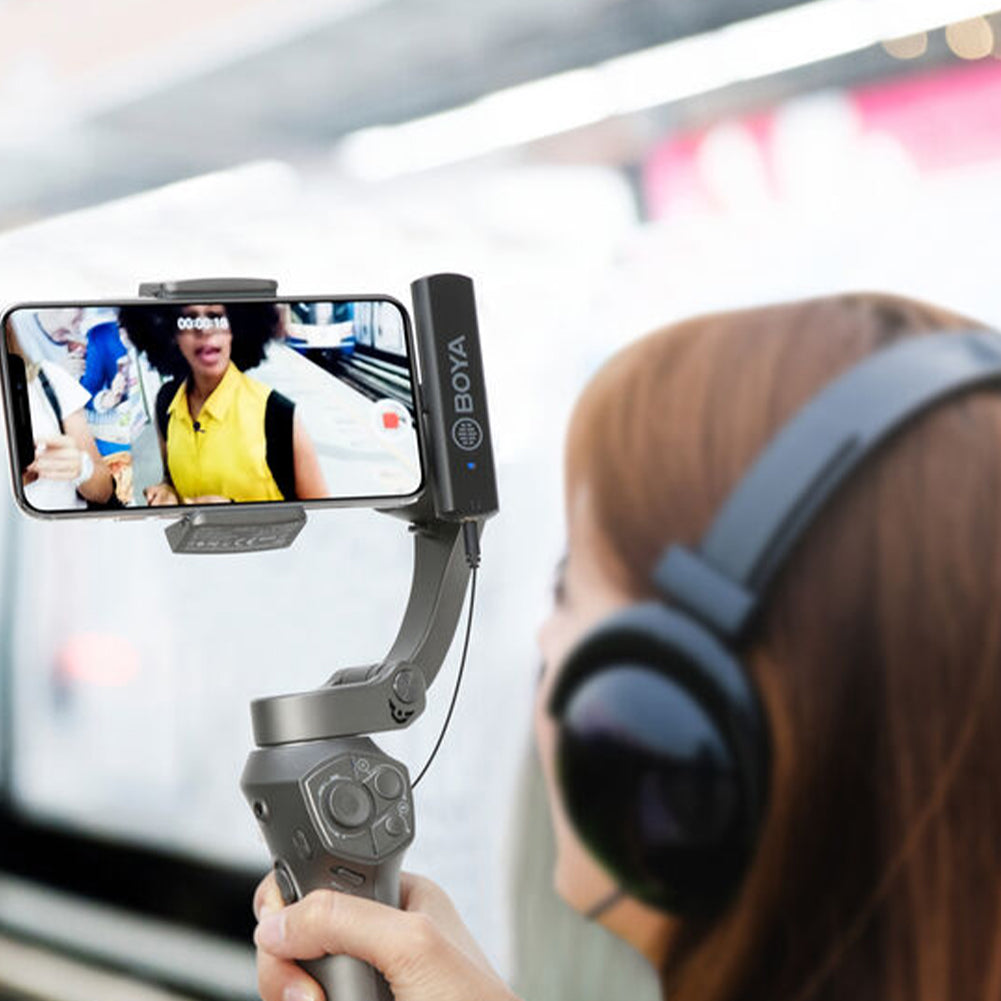 Boya BY WM4 Pro K5 Wireless Lavalier Microphone System for Android & USB-C - Perfect for Vlogging, YouTube Videos, Live Streaming & Interviews