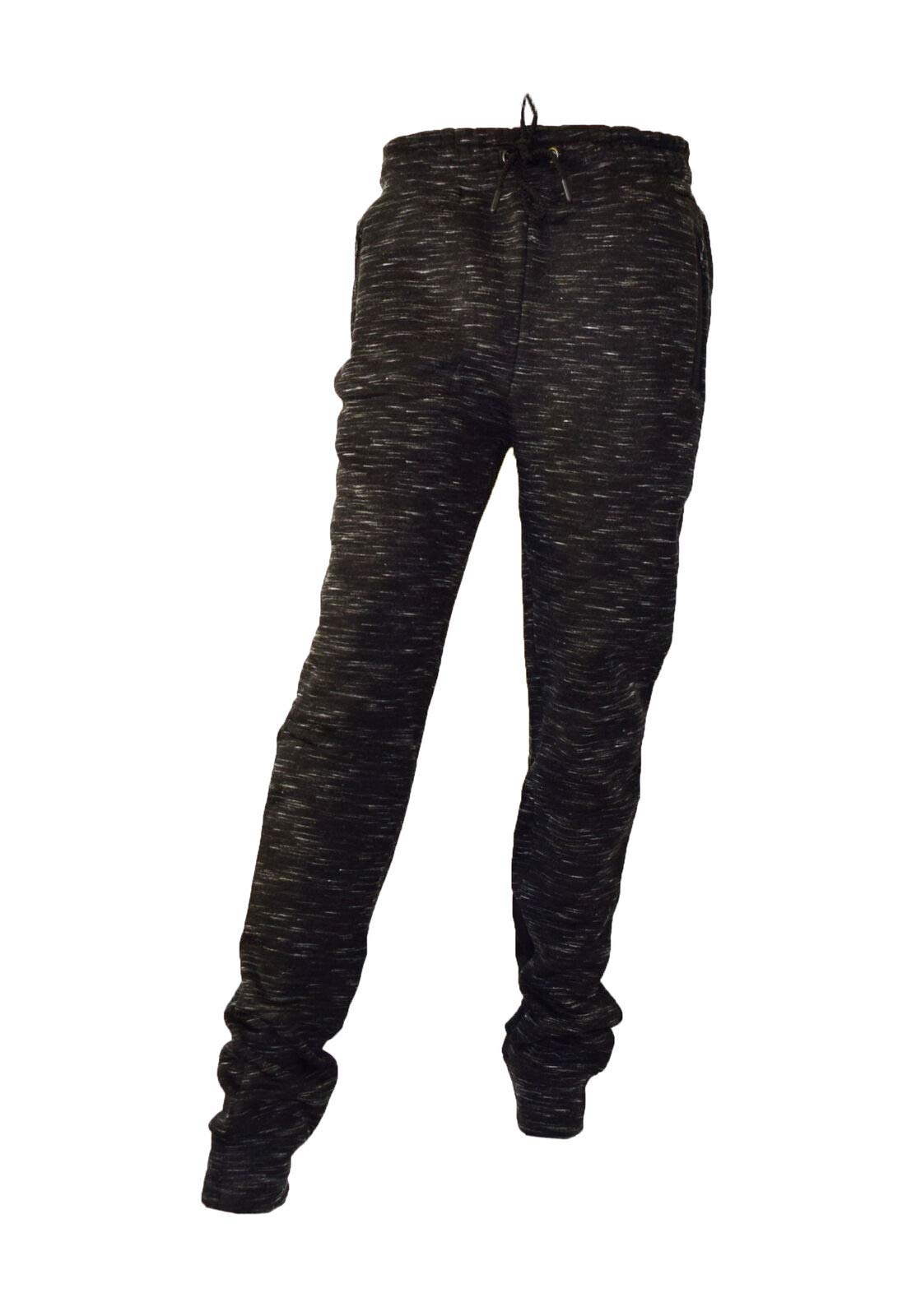 Luxe Theory Men's Cotton Blend Tapered Ankle Joggers with Zipper Pockets - Comfortable Running Sweatpants for Workout, Lounge & Casual Wear