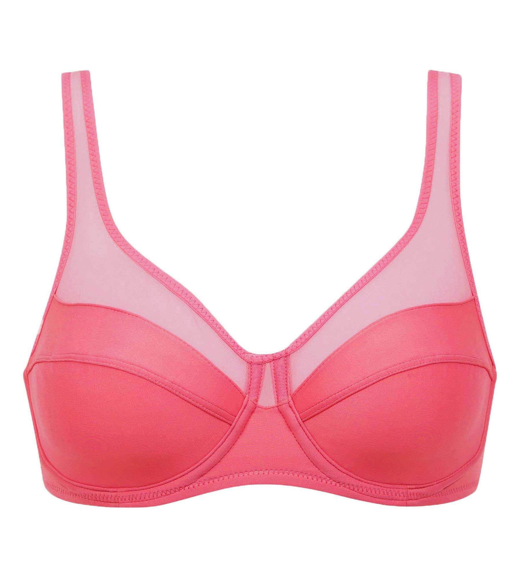 Dim Generous Microfiber & Tulle Grenadine Push-Up Bra - Comfortable Lingerie for Everyday Wear & Special Occasions