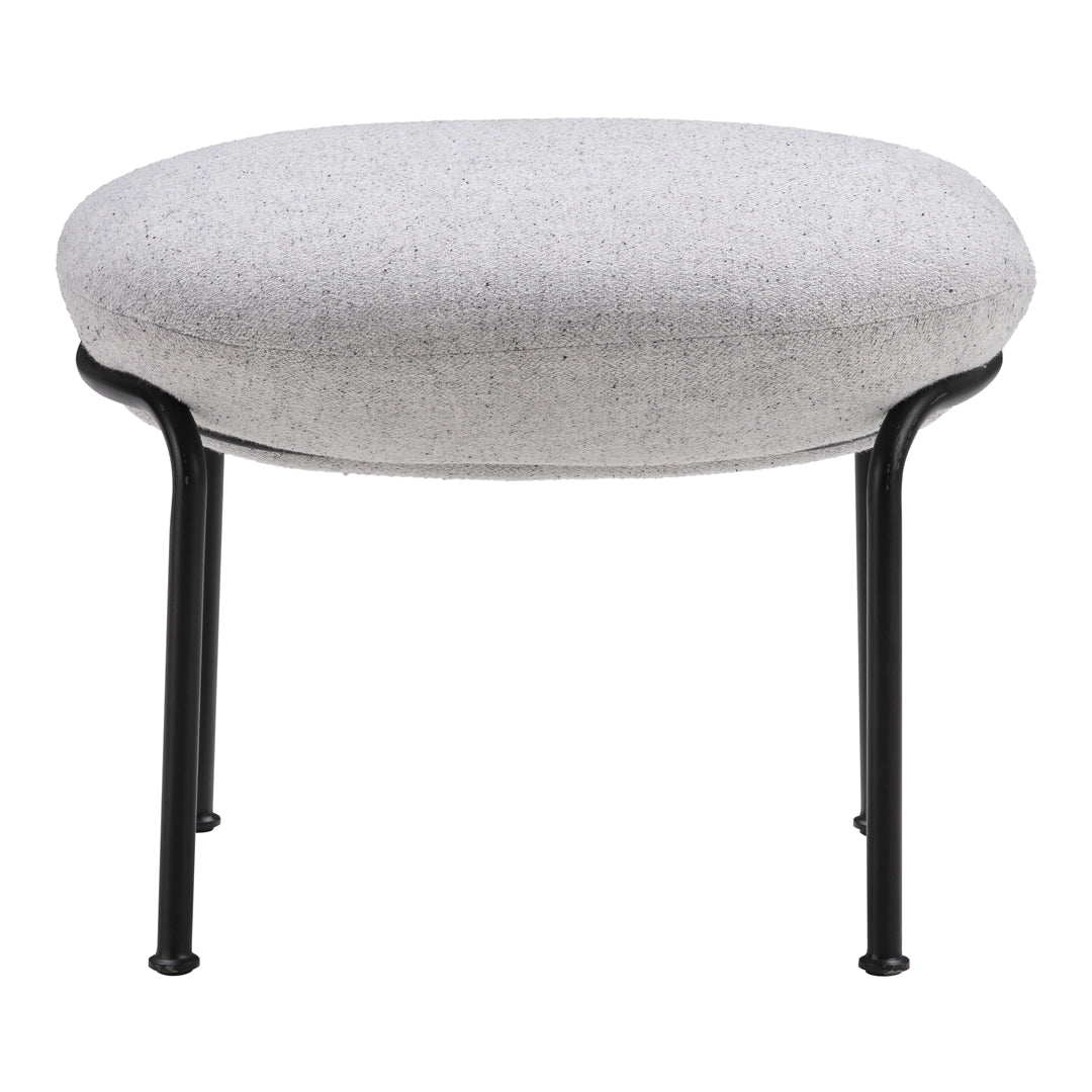 Nichetto Studio Aloe Footstool by Wendelbo - Modern Accent Ottoman for Living Room, Bedroom & Office Decor - Comfortable and Stylish Footrest with Aloe-Inspired Design