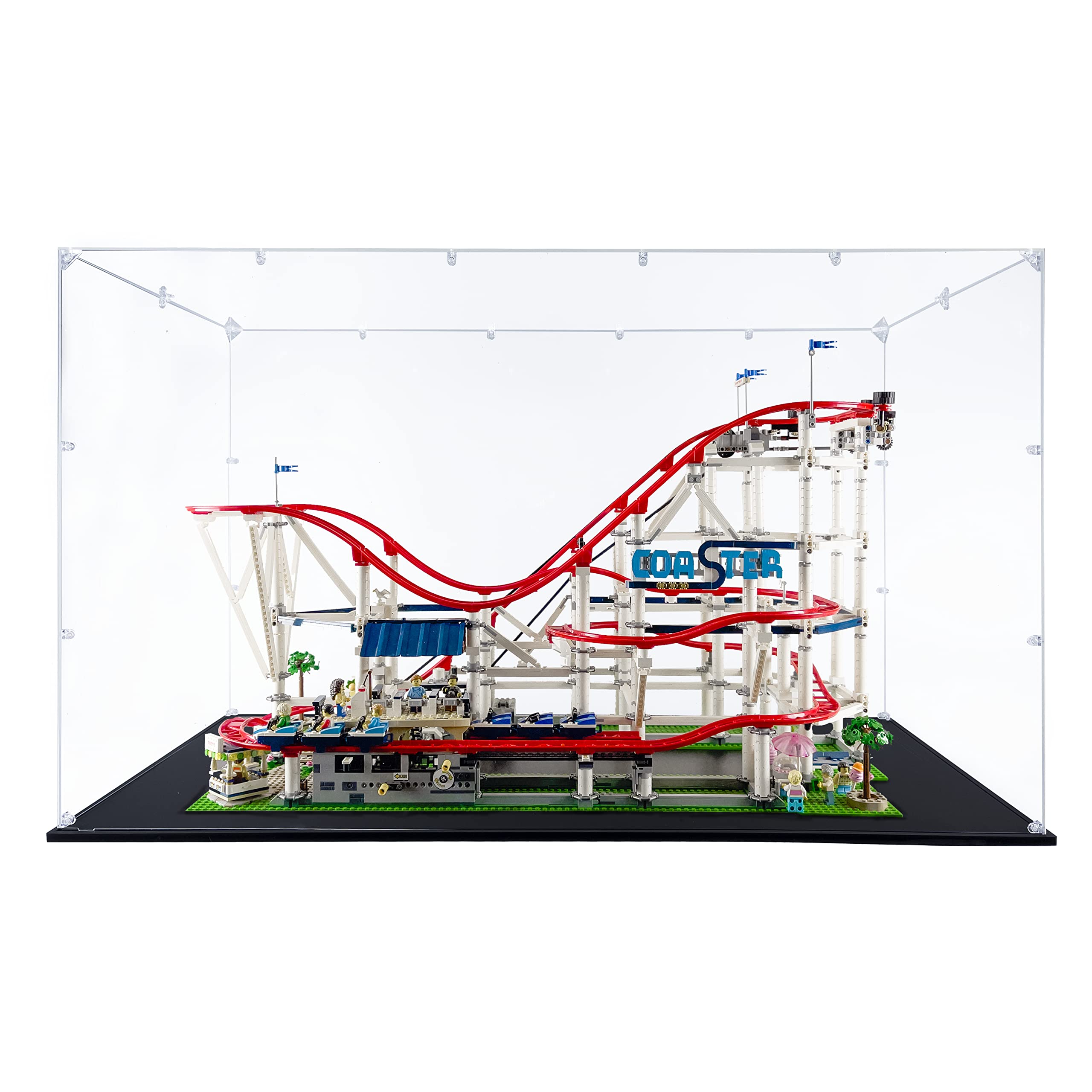 Acrylic Display Case for Lego Roller Coaster #10261 - Dustproof Protection for Lego Sets (Case Only, Lego Not Included) - Perfect for Home Decoration & Collectible Showcase