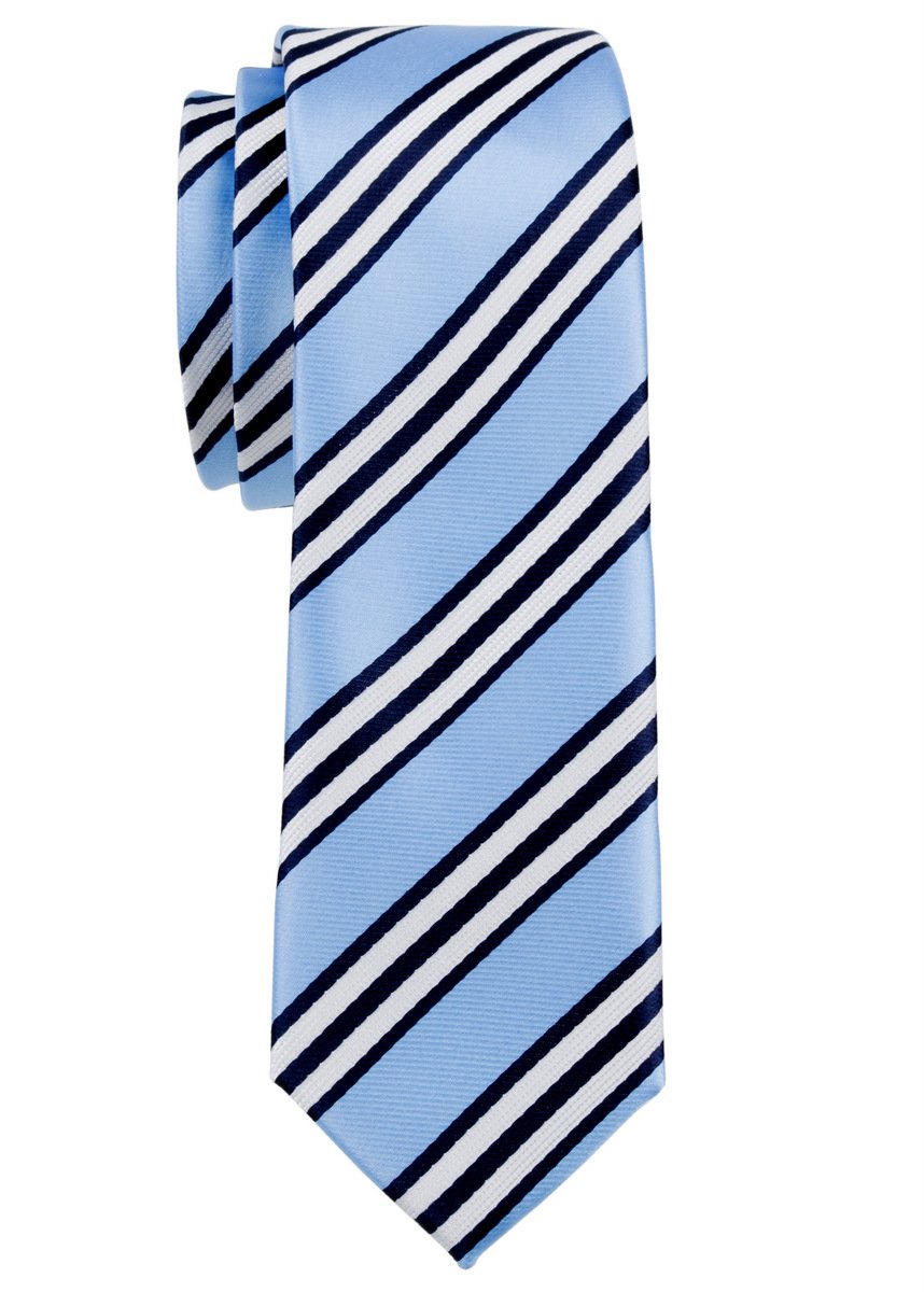 Retreez Preppy Regimental Striped Skinny Tie for Men - 2