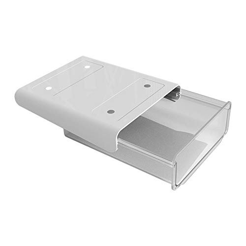Self-Adhesive Under Desk Drawer Organizer - No Drill Hidden Storage for Office, Home & School - Slide-Out Mounted for Stationery, Supplies & Small Items - Perfect for Workspace Organization & Clutter-Free Desks