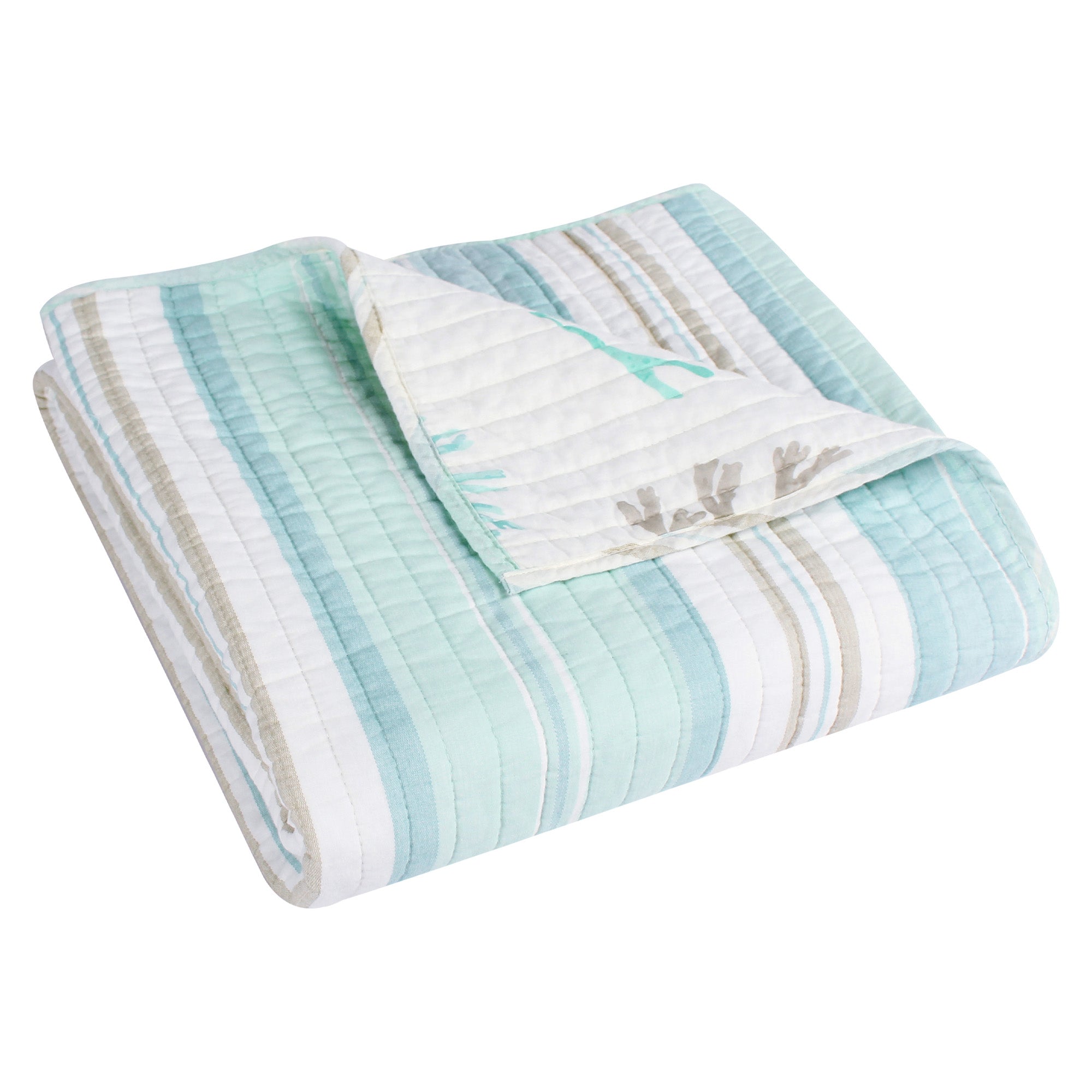 Stone Harbor Quilted Throw Blanket - Soft & Cozy Lightweight Bedspread for Couch, Sofa, Bed - Perfect for Living Room, Bedroom & Home Decor