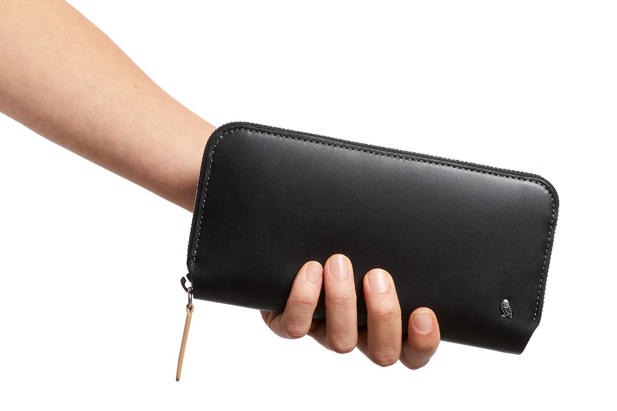 Bellroy Folio Premium Leather Wallet with Zipper Closure - Slim RFID Blocking Bifold Wallet for Men & Women, Perfect for Travel, Business & Everyday Use