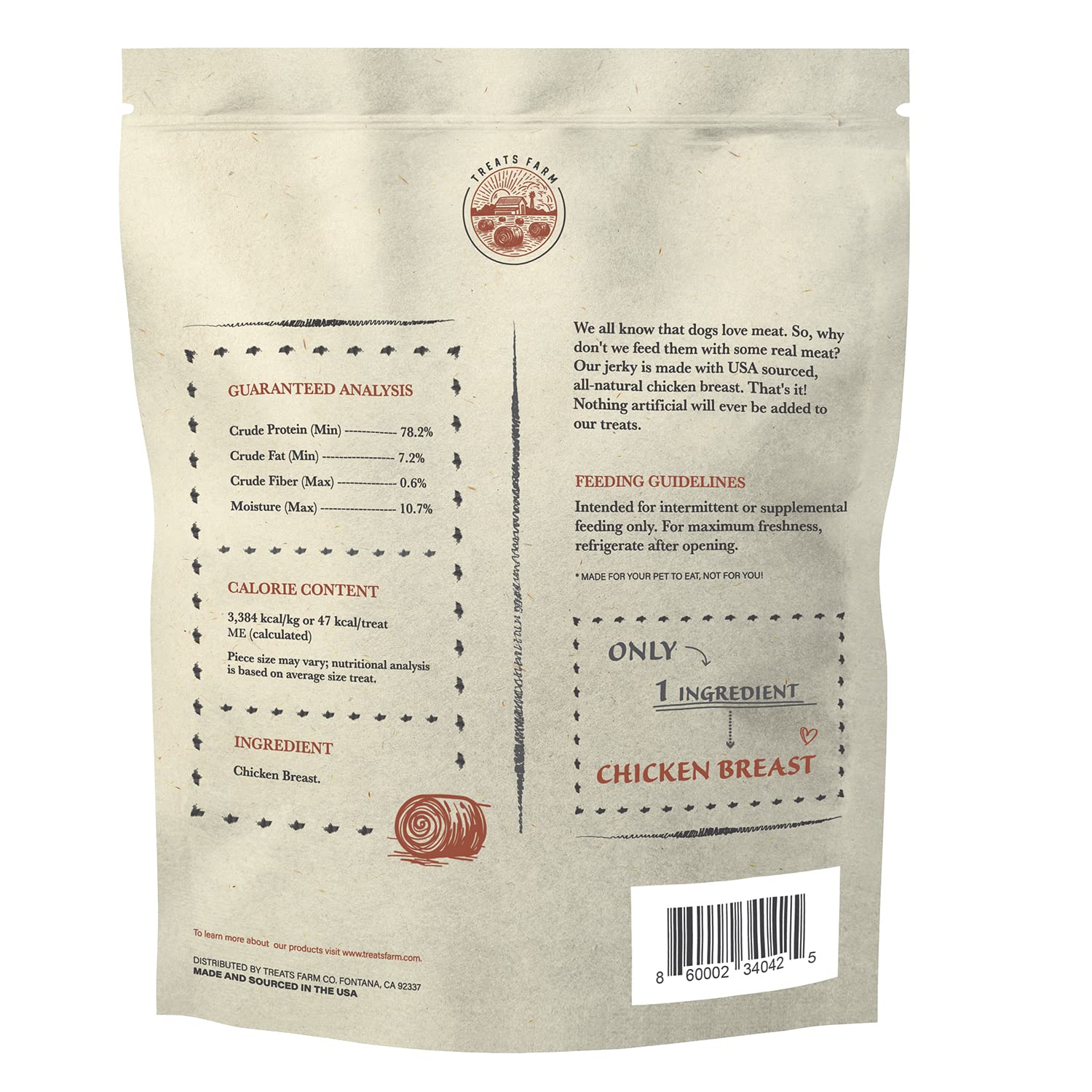 Premium All-Natural USA Made Chicken Jerky Dog Treats by American Paws - Grain-Free, High-Protein 1LB Bag - Perfect for Training Rewards & Dental Health