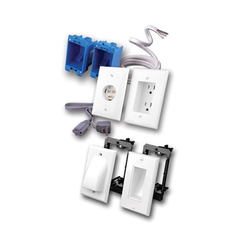 Vanco RL128023-IV Rapid Link Complete Kit with Bulk Cable Wall Plates - High-Speed Ethernet Networking Solution for Home & Office Installations