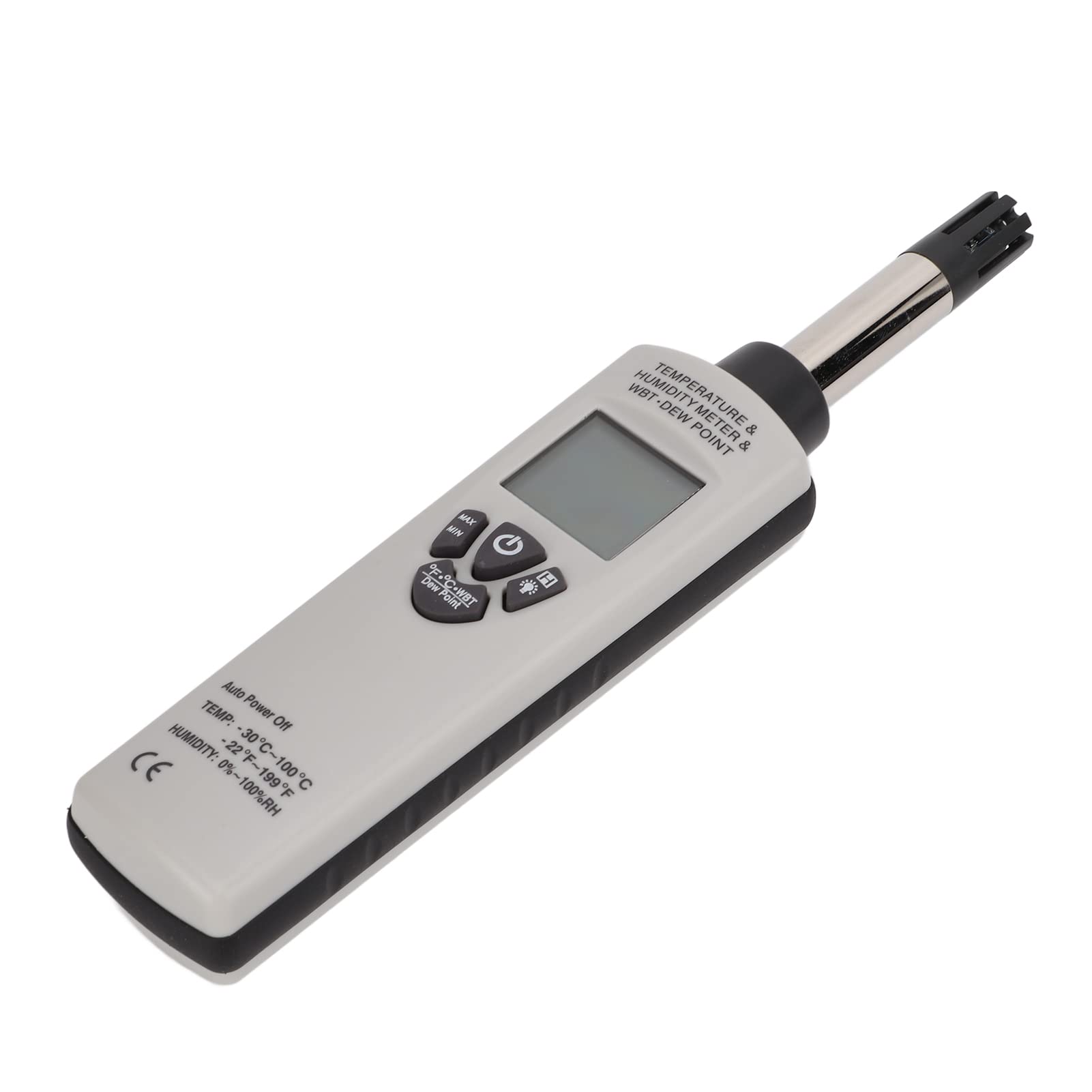 EVTSCAN DT-321S Industrial Thermometer & Hygrometer - High Accuracy Temperature Humidity Meter with Dew Point & Wet Bulb Measurement - Perfect for HVAC, Food Storage, Laboratory & Warehouse Monitoring
