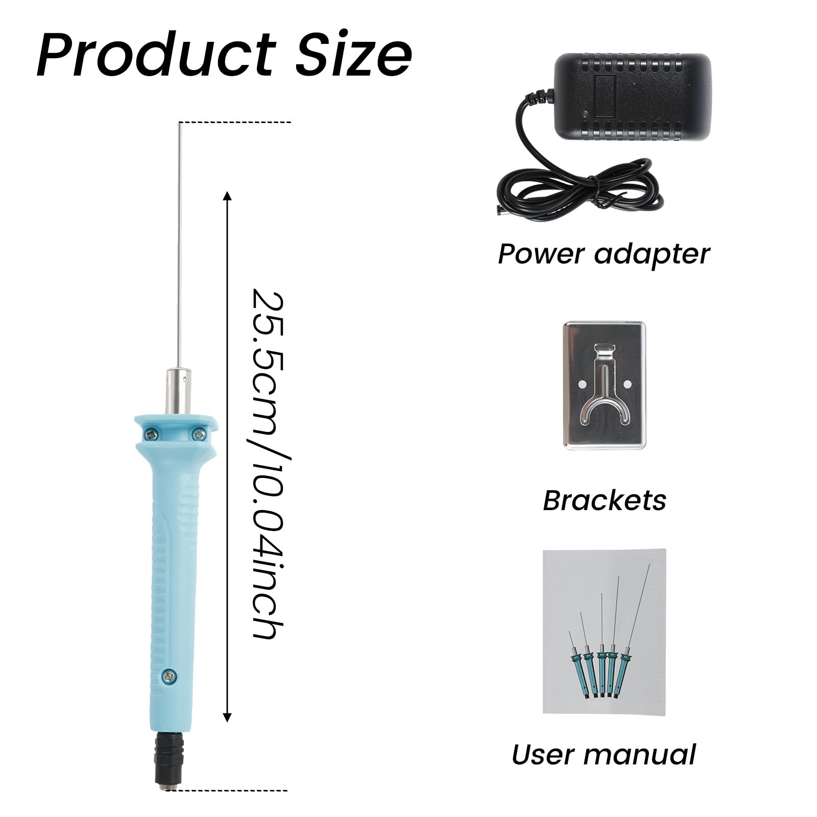 18W/24W Electric Foam Cutter Pen with Adapter - Professional Styrofoam Cutting Tool for Model Making, DIY Crafts, and Handicrafts - Perfect for Foam Board, EPS, XPS Cutting (10cm Blade)