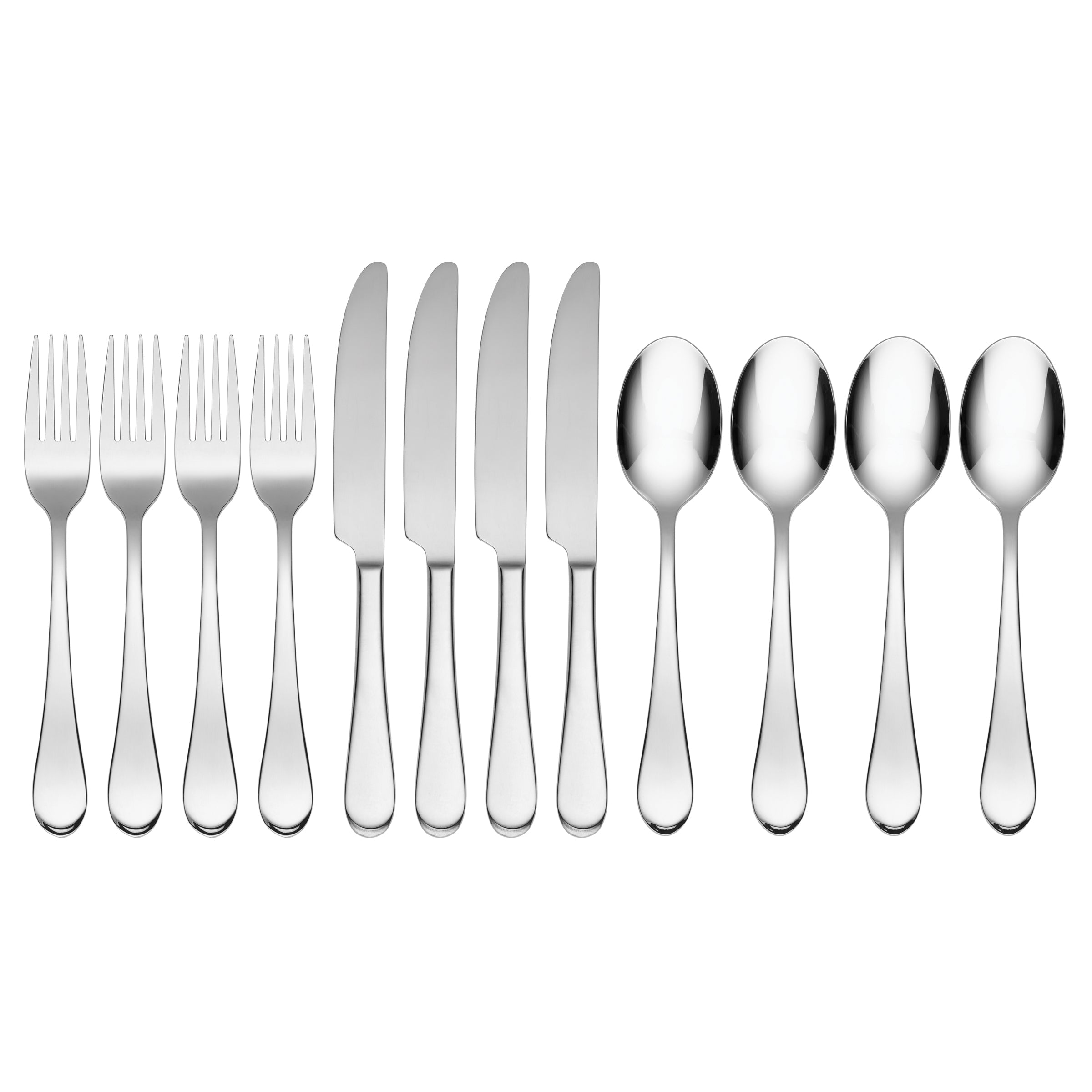 Premium Icarus 12-Piece Stainless Steel Flatware Set - Elegant Silverware for Dinner, Kitchen & Restaurant Use - Perfect for Everyday Dining, Parties & Gifting