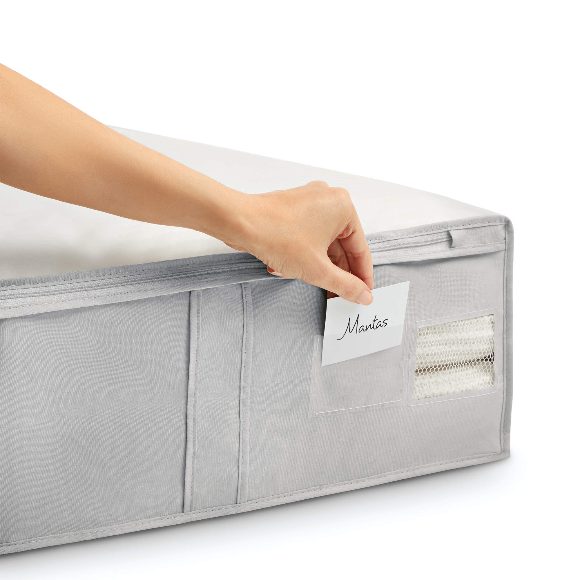 2363.11 Storage Box for Bedding - Foldable Fabric Clothes Organizer with Lid - Perfect for Closet, Underbed & Seasonal Clothing Storage