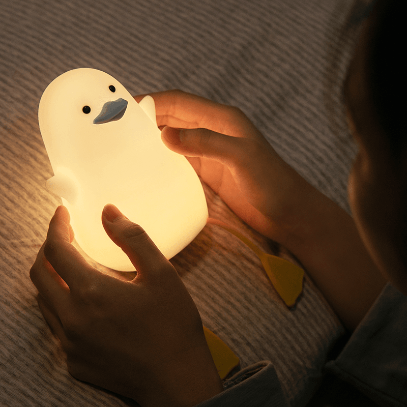 Ducky LED Night Light for Kids - Cute Duck Shape Nursery Lamp, Bedroom Decor, Sleep Aid for Babies & Toddlers - Perfect for Bedtime, Nighttime Feeding, and Soothing Fears
