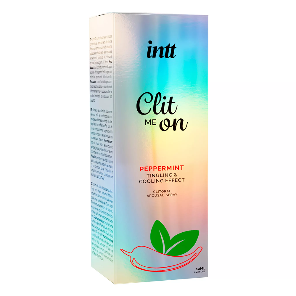 Intt Clit Me On Peppermint Cooling Tingling Clitoral Arousal Spray - Sensual Stimulation for Enhanced Pleasure - Perfect for Couples Play & Solo Intimate Moments