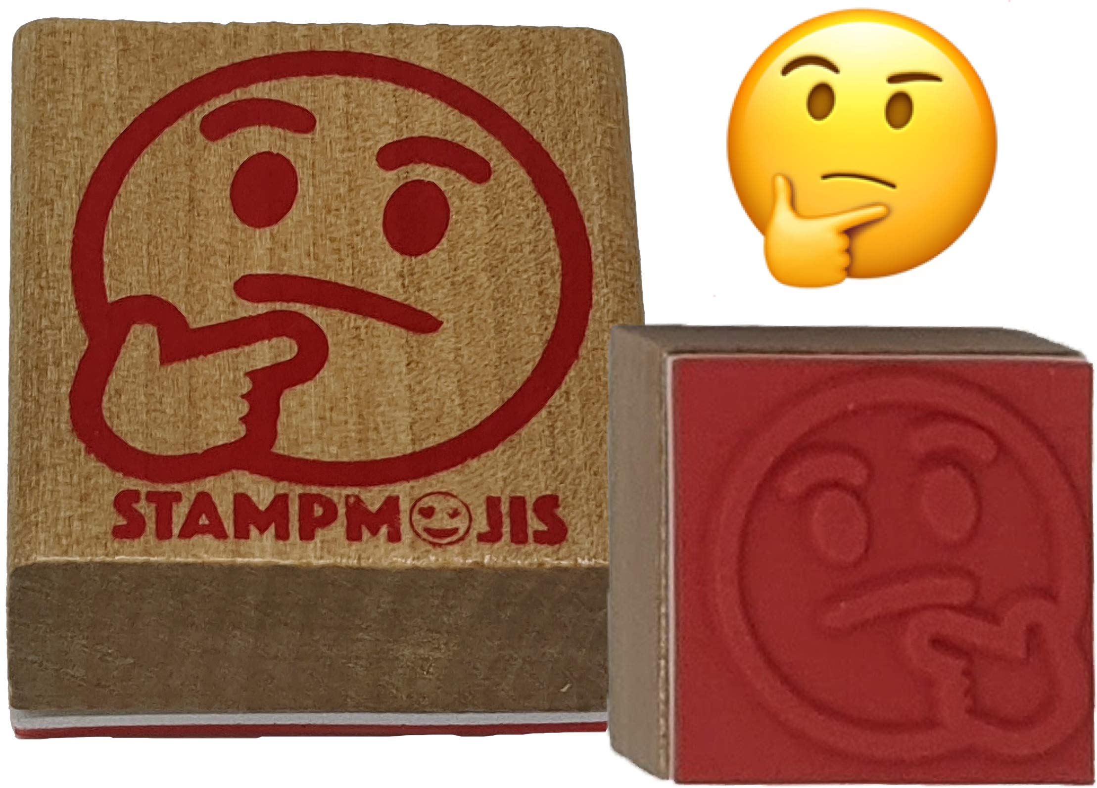 Stampmojis Individual Emoji Stamp Set - HMM Teacher Stamps for Classroom, Fun Kids Stamps for Homework & DIY Crafts - Cute Emoji Gift Ideas for Teachers & Students