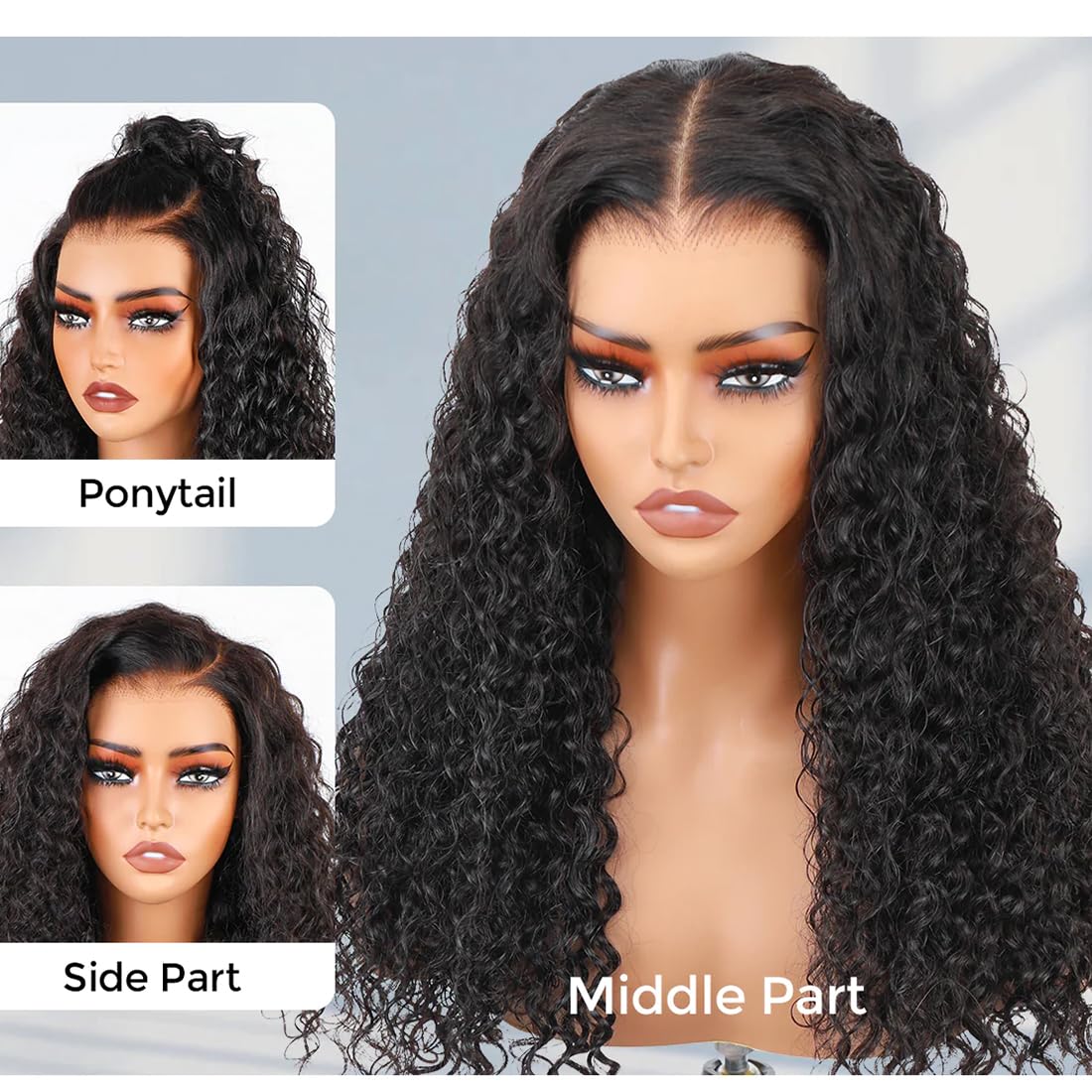 ISEE Glueless Human Hair Wig 24 Inch - 9x6 HD Lace Front, Water Wave, 180% Density, Pre-Cut & Pre-Plucked for Beginners | Wear in 3 Seconds | Perfect for Daily Wear, Special Occasions & Protective Styling