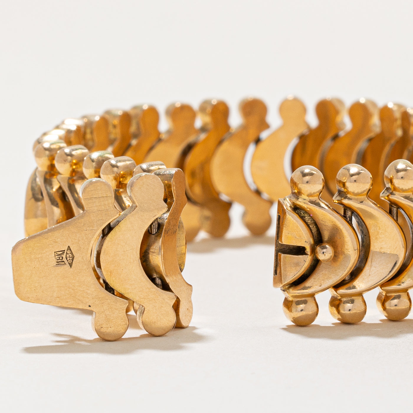 18K Yellow Gold Bracelet for Women - 7.5 Inch Adjustable Luxury Bangle | Perfect for Gifts, Anniversaries & Special Occasions