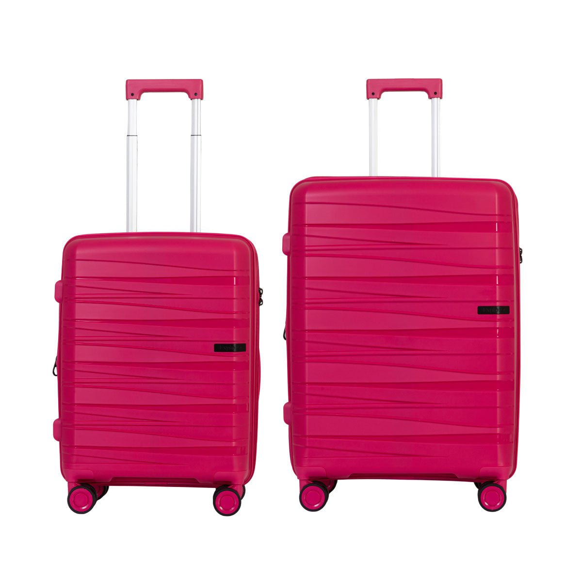 Explorer Breeze Anti-Theft Expandable 2-Piece Luggage Set (Carry-On & Medium Checked) - Lightweight Durable Suitcase for Air Travel, Business Trips & Family Vacations