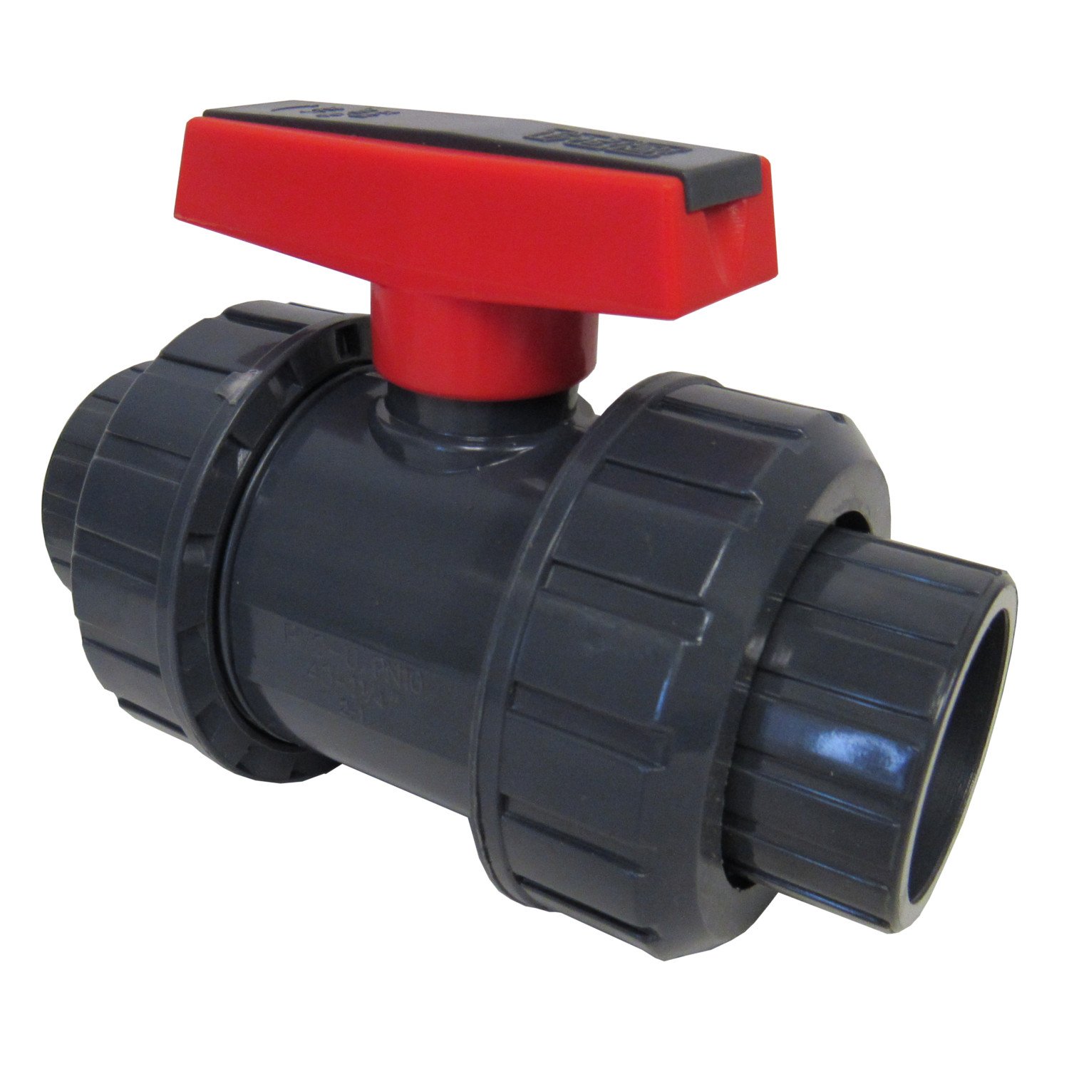 ERA Sch 80 PVC True Union Ball Valve 3/4 Inch Socket Connect - 5 Pack for Industrial Plumbing, Irrigation Systems & Water Treatment Applications