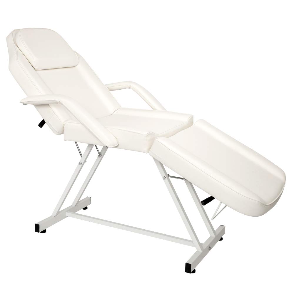 Ochine Professional Multi-Purpose Spa Facial Bed Tattoo Bed Salon Beauty Bed - White | Massage Table for Spa, Tattoo Parlor & Beauty Salon | Durable & Comfortable | Ships from USA | Perfect for Facial Treatments, Massage Therapy & Tattoo Sessions