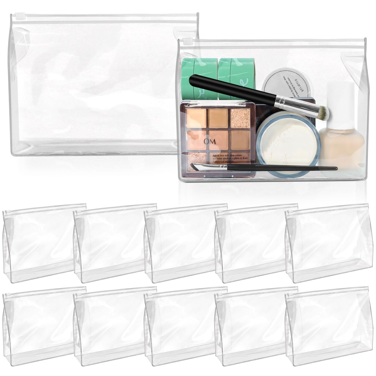 BadenBach 24-Pack Small Clear Makeup Bags - 7.9