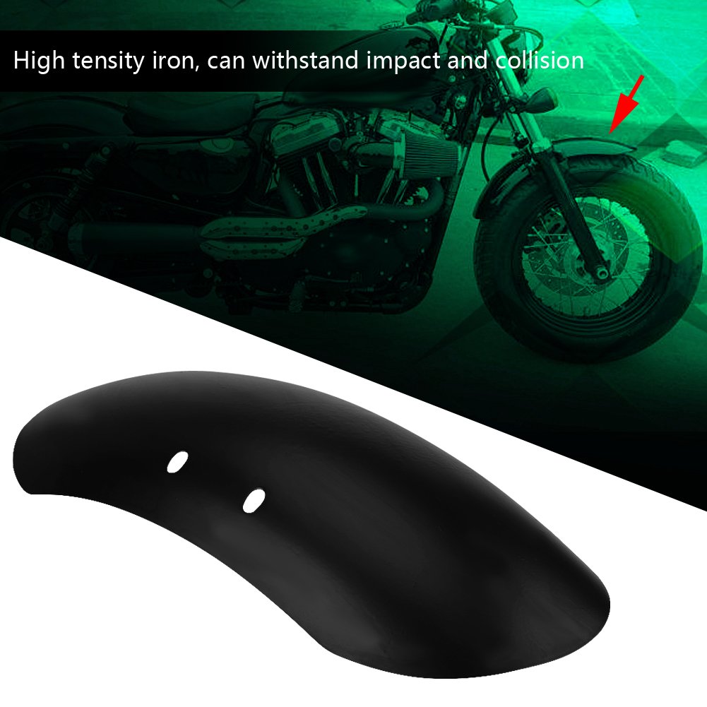 Universal Motorcycle Short Front Mud Flap - Fits Harley Davidson Forty Eight XL1200X & XL1200 (2010-2017) | Durable Wheel Fender Cover for Motorcycle Protection | Perfect for Street Riding and Wet Weather Conditions