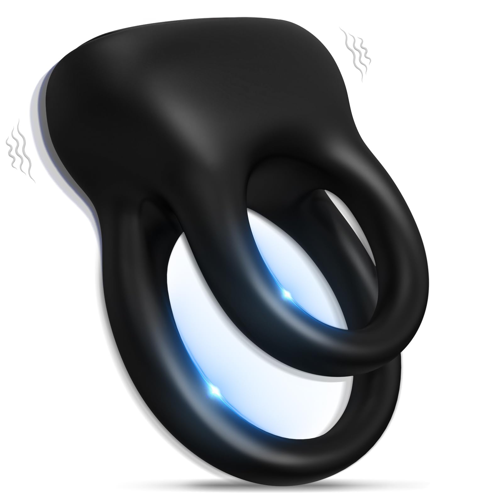 Detachable Vibrating Cock Ring for Men - 10 Speed Modes Male Sex Toy Vibrator - Couples Adult Pleasure Toy for Enhanced Intimacy (Black) | Perfect for Couples Play, Solo Use & Spicing Up Your Sex Life
