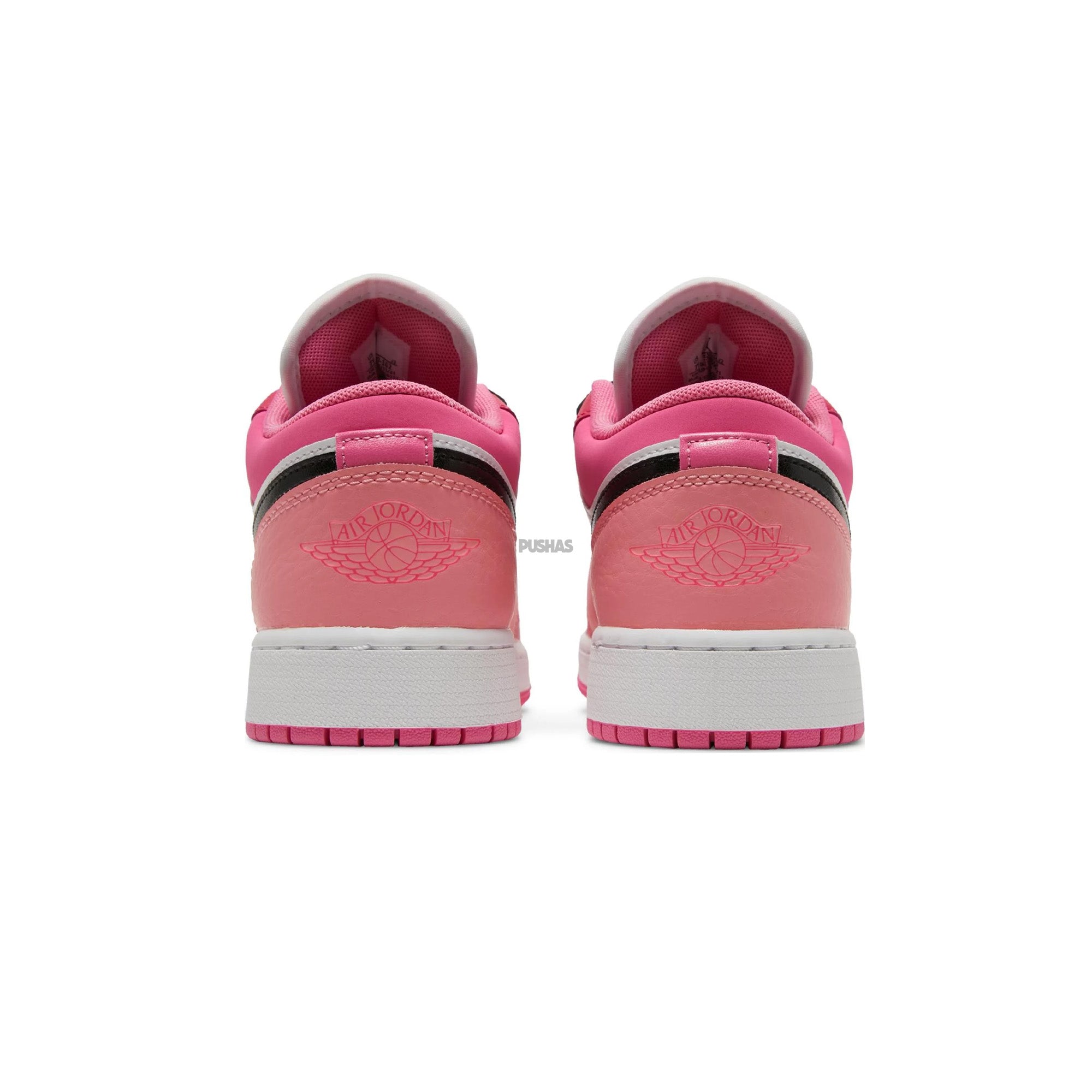 Air Jordan 1 Low 'White Pinksicle' GS Sneakers - Girls' Pink & White Basketball Shoes for Casual Wear & Street Style Fashion
